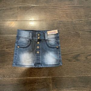 3 pommes denim skirt